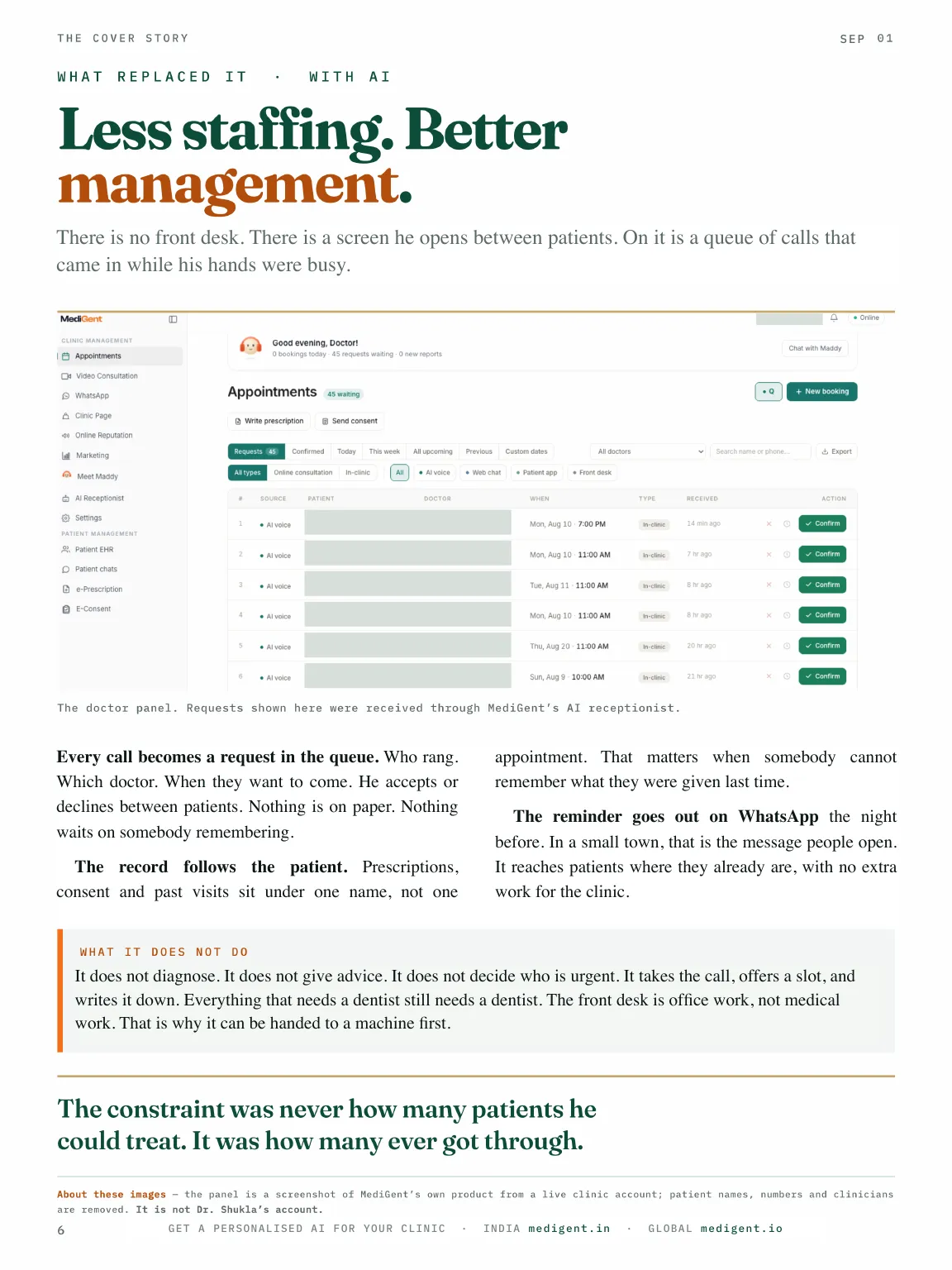 MediGent AI Clinicals, Issue 01, page 6