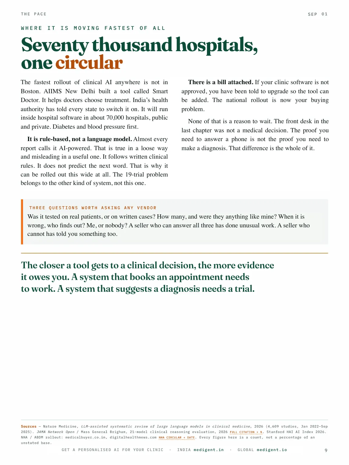 MediGent AI Clinicals, Issue 01, page 9