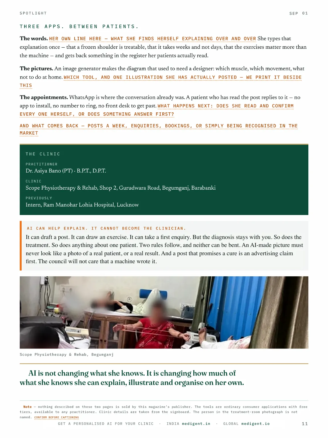 MediGent AI Clinicals, Issue 01, page 11