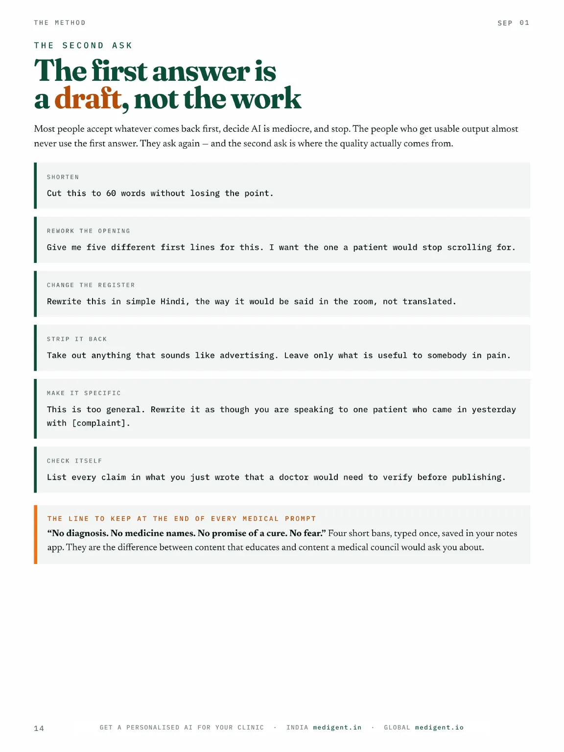 MediGent AI Clinicals, Issue 01, page 14